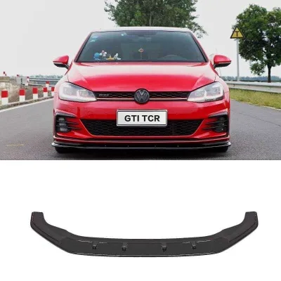For 2017 2019 Volkswagen Golf7.5 MK7.5 GTI Front Bumper Bodykit Real Carbon Fiber TCR Style Front Lip Bumper Lower Lip GTI