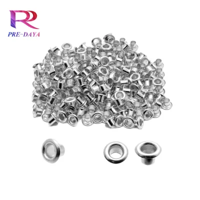 High Quality Brass Garment Eyelets Grommets Washer Iron Components Nickel-Free Custom Sizes Logo Shoes Bags Hats