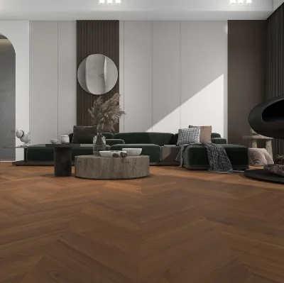 12 Reclaimed Antique French Walnut White Oak Engineered Wood Flooring Click Lock 1 Year Warranty Modern Versailles Herringbone