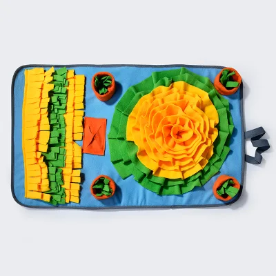 Dog Snuffling Snuffle Mat Educational Toys Pet Sniffing Pad Feeding Jouets Pour Chiens De Luxe Lion Shaped Mat