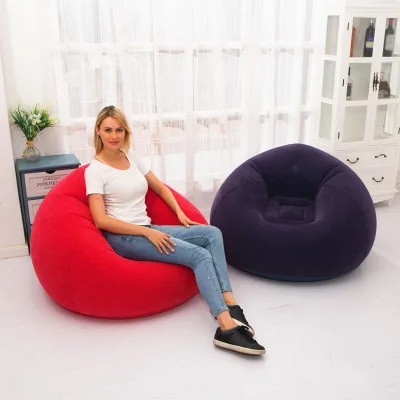 Hot Wholesale 6 P PVC Rounded Inflatable Lazy Sofa for Office Breaks