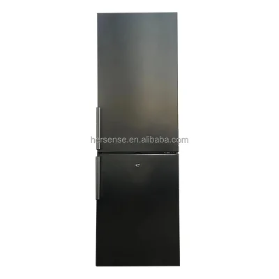 Portable 318L Refrigerator Freezer and Fresh Stainless Steel Grade 1 Compressor Standing Two Doors Refrigerator High End Quality