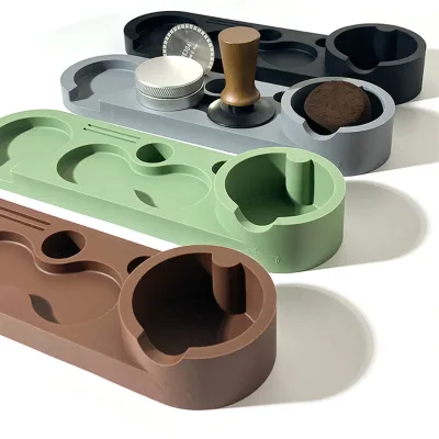 Silicone Espresso Tamping Station Espresso Organizer Station Espresso Station Coffee Tamper Station