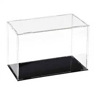 Clear Acrylic Cube Display Case Protective Storage Box for Collectibles Figures Toys Models Jewelry