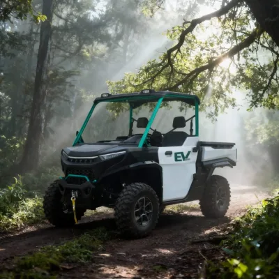 Electric Utility Vehicle 4WD with 20kWh LiFePO4 Battery 144V 1500kg Max Load 90km Range for Farm Resort & Industrial Use