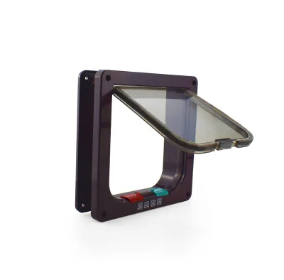 Intelligent Modern Cat Door for Small and Medium-Sized Cats Simple Installation with Pet Rotating Feature ABS Material