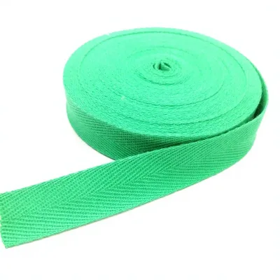 Custom Herringbone Webbing Tape Woven Polyester Strap Trim for Bags Garment Accessories