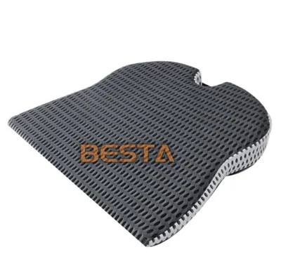 Gray Memory Foam Car Wedge Cushion; Memory Foam Cushion for Car, Office Chair, Wheelchair.