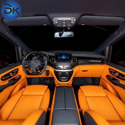 Dingkong Vito Luxury Aluminum Leather Auto Seats Full Set for Benz V Class & Sprinter VIP Recliner Car Interior