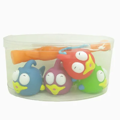 customized PVC Funny fishing bath toys floating  Funny fishing bath toysmini rubber fish set floating bath toy