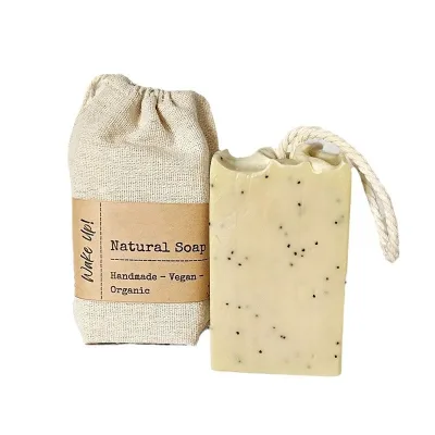 Mutton fat frosted handmade soap bath essential oil cold goat milk rope oat