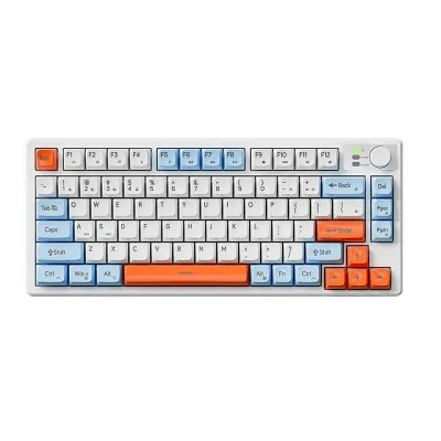 Multi Type V75 Membrane Keyboard Mouse Set Gaming Computer Gaming 75% Layout Keyboard ABS Keycaps RGB Lights
