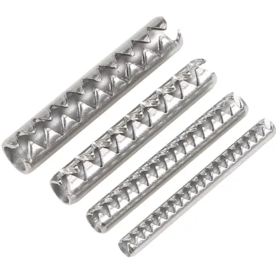 Serrated Spring Pin Knurled Roll Pin Expansion Sleeve for Furniture Hardware