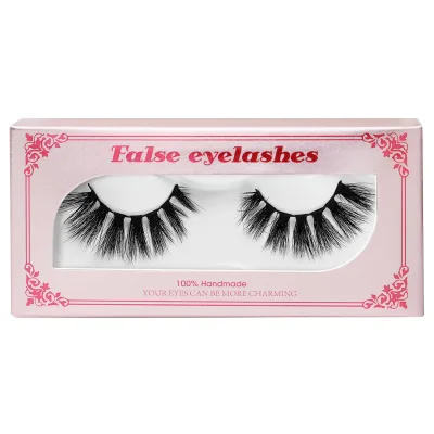 Wholesale Big Russian D Roll Eyelashes 25mm Real Mink Strip Lashes Vendor Handmade Fur Material Mix Length Available