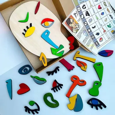 Boxwood Montessori Educational 3D Panel Multi-functional Puzzles and Puzzle Boards for Children Kids DIY Craft
