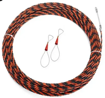 Professional 6mm Capacity Fiberglass Cable Puller 10-30M Length Electrical Wiring Tool