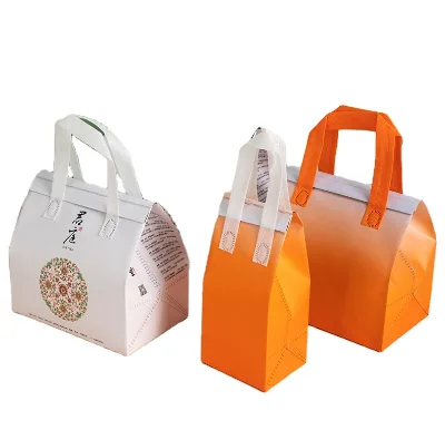 Custom logo China Supplier Non Woven Fabric Surface Aluminum Foil Insulated Lunch Food Bags