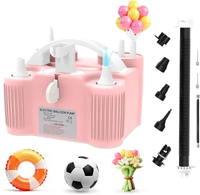Hot Selling Pink Electric Air Pump Electric Inflator Balloon Inflator Animal Electric Inflator Balloon Machine