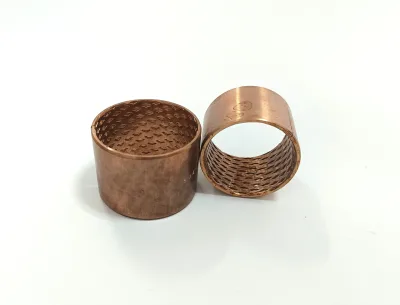 Copper Alloy Wrapped Bronze Bearing with Through Oil Holes Agriculture Sleeve or Flange Bushing