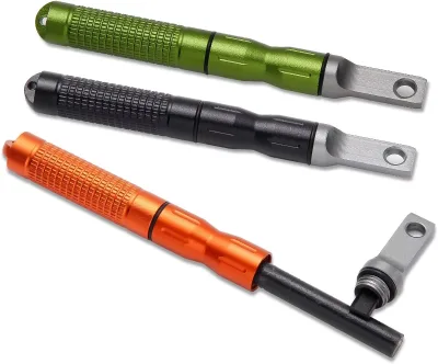 Full waterproof outdoor flint lighter stick with super hard alloy blade outdoor camping survival EDC tool