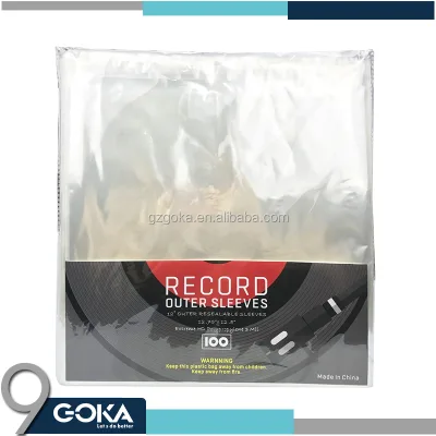 Goka GK-R17 Anti Static 12" Vinyl Inner Record Sleeves (pack of 100)