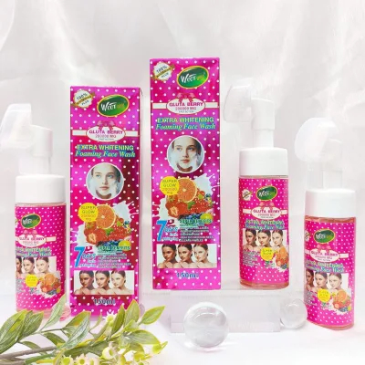 Y Best Selling Natural Gluta Berry Face Cleansing Soothing and Oil-controlling Skin Cleanser Moisturizing Face Mousse Brush