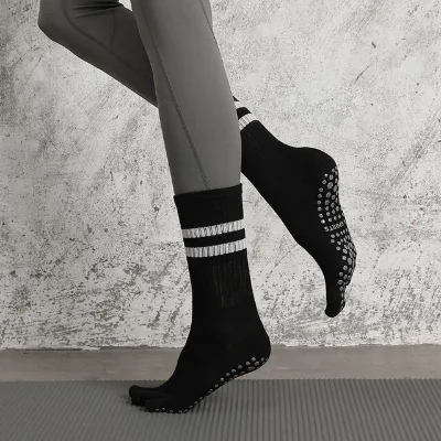Yoga Anti-slip Socks Women Pilates Backless Silicone Non-slip Socks Gym Pilates Socks