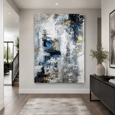 Home Decor Painting Textured Echoes Through the Mist Canvas Artwork for Hotel Living Room Interior Decoration Custom Size