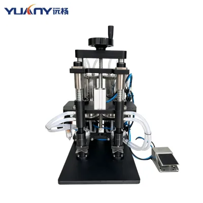 Semi-Automatic Control Desktop Perfume Bottle Filling Machine Dual Head Essential Oil Packaging Equipment
