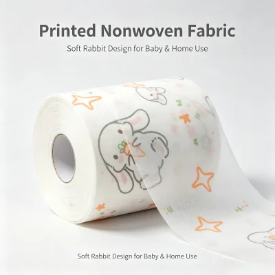 Factory Direct Suppiy Printed Nonwoven Fabric With Cute Cartoon Patterns, Ideal For Picnic Mats, Tablecloths & Pet Mats