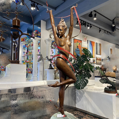 Exquisite Indoor Decoration Life Size the Dancing Girl Bronze Sculpture