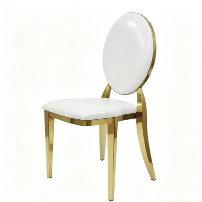 Modern Minimalist Armless Dining Chair with Electroplated Iron Frame Padded Leather Fabric Seat for Home Hotel Conference Use