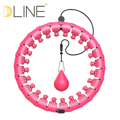 Fitness Smart Adults Adjustable Weighted Detachable Intelligent Hoola Hoop Manufactures Hula Ring Circle With Counter