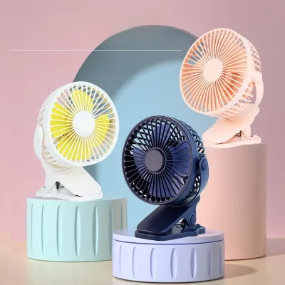 Desktop Clamp Fan Mute Big Wind Folding SmallOutdoor Small Fan