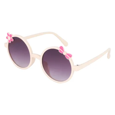New Bow-tie Kids Sunglasses 2024 Cartoon Kids Glasses Cute Little Flower Baby Sunglasses 2401