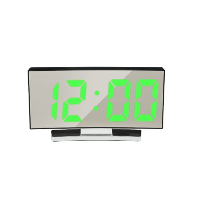 Digital Alarm Clock with Special Curved LED Screen