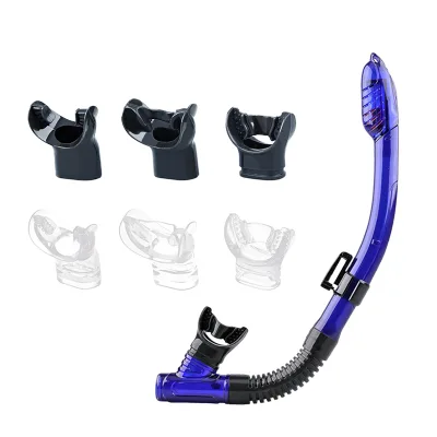 Black White Transparent clear Food Grade Liquid Silicone Spare Replaceable Mouthpiece for Diving Snorkel Breathing Tube