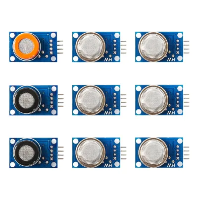 KUONGSHUN Customized OEM With Tutorial STEM Education Robot Learning Starter 9In1 Electronic Module Gas Sensor Kits for Arduino