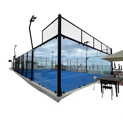Panoramic Padel Court Full Set Indoor Outdoor Turnkey Court with Roof Artificial Turf
