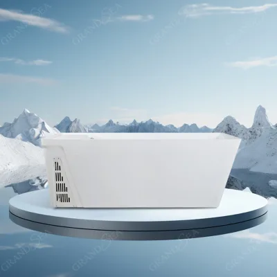 Modern Luxury Hotel Interior Freestanding Massage Ice Tub Spa Ice Bath Wellness Bathtub
