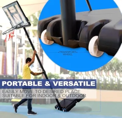 High Quality Direct Selling Portable Basketball Hoop With Adjustable Net