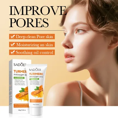 SADOER Organic Turmeric Herbal Skin Care Kit-Antioxidant Repair Lightening & Whitening Face & Body Care Set