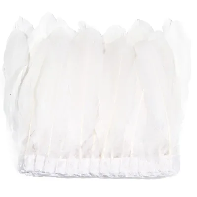 13-18cm Dyed Goose Feather Trim Natural Bulk Goose Feather Fringe Party Christmas Festival Handmade Decorative Accessories