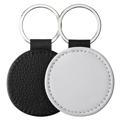 Factory Direct Supply Leather Pattern NFC Digital Photo Keychains