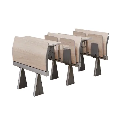 HongJi Brand Contemporary Design Classroom Table Chair Set Wood Student Desk Lecture Desk 8 Years Warranty Competitive Price
