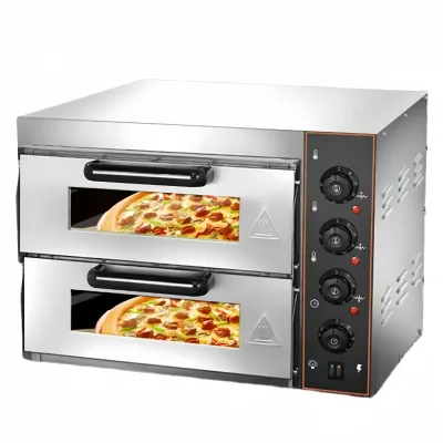 48L Household Large Capacity Double Layer Pizza Oven Stainless Steel Household Appliance Industrial Oven