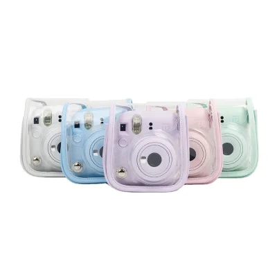 New Arrival Clear Soft TPU Camera Case Waterproof Protective Case 100% Fit for Instax Mini 12/11 Made of PU Leather