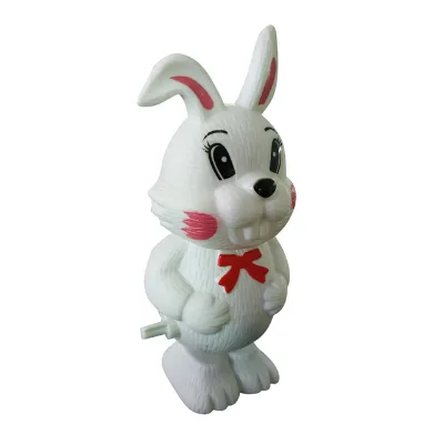 Kids Wind up Cartoon Jumping Animal Toys Plastic Clockwork Spring Rabbit Toy