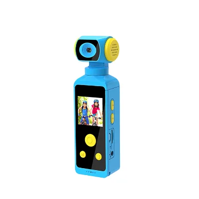 720P 30FPS with 270 Degree Rotated Lens Kids Camera, Interesting Games and Waterproof