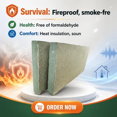 High Strength Lightweight Cement Foam Board Good Fire Insulation Fireproof Door Core Material for Fire Door Manufacturing